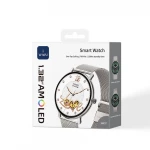 WiWU SW07 Smart Watch Silver/Gold 1.32" AMOLED Display BT Call - Wiwu