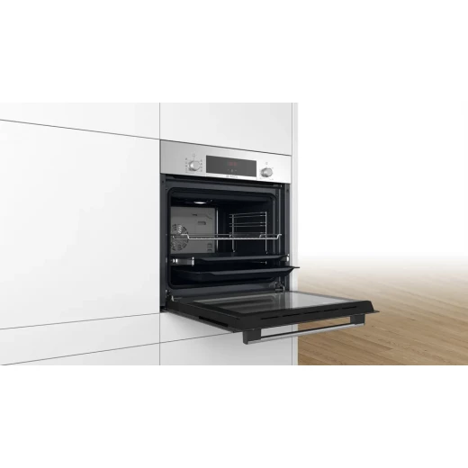 Bosch Serie 4 60cm Built-In Electric Oven 66L Eco Clean Stainless Steel - BOSCH - Image 6