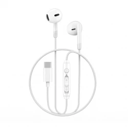 سماعات أذن سلكية وي وو EB314 Type-C - أبيض - ملاءمة مريحة