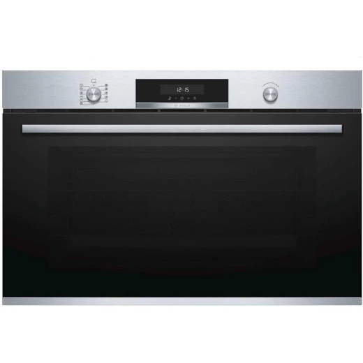 Bosch Serie 6 90cm Built-In Electric Oven 112L Black Stainless Steel Bosch Serie 6 90cm Built-In Electric Oven 112L Black Stainless Steel