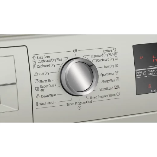 مجفف ملابس مكثف Bosch Serie 6 سعة 8 كجم فضي B - تجفيف فعال - بوش - Image 2