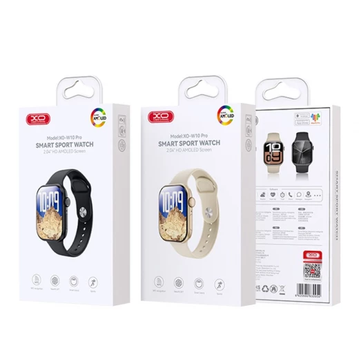 ساعة Xo الذكية الرياضية W10 Pro Gold: جهاز تتبع اللياقة البدنية والتصميم الأنيق - إكس أو - Image 2