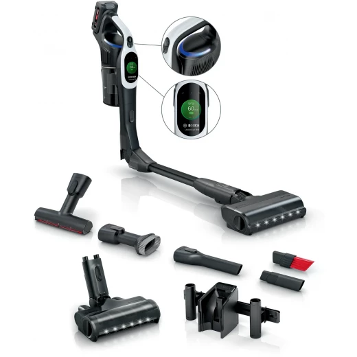 مكنسة Bosch Unlimited 10 اللاسلكية البيضاء - تنظيف قوي مكنسة Bosch Unlimited 10 اللاسلكية البيضاء - تنظيف قوي