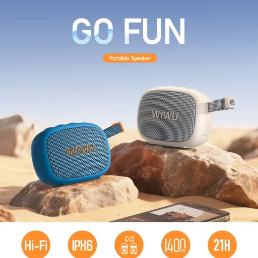 مكبر صوت بلوتوث وي وو GO Fun محمول مقاوم للماء IPX6 21 ساعة تشغيل - وي وُو - Image 2
