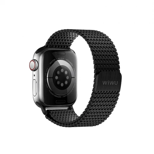 WIWU Apple Watch Metal Band 38/40/41mm Black - Stylish & Durable - Wiwu - Image 2