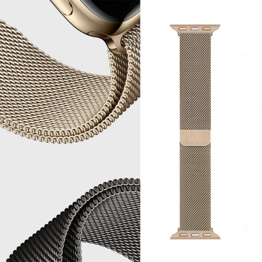 سوار وي وو Minalo المعدني لساعة Apple Watch Ultra 49mm - ذهبي - وي وُو - Image 3
