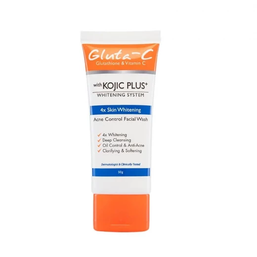 غسول الوجه Gluta-C Kojic Plus+ للتحكم بحب الشباب - ينظف ويتحكم غسول الوجه Gluta-C Kojic Plus+ للتحكم بحب الشباب - ينظف ويتحكم
