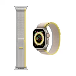 WiWu Trail Loop Watch Band 38/40/41mm Yellow/Ivory - Nylon Strap