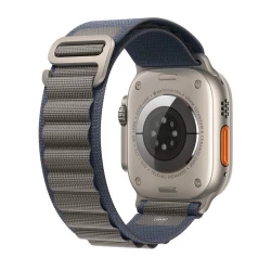 حزام وي وو Apple Watch Alpine Loop أزرق 42-49 مم - حزام نايلون متين
