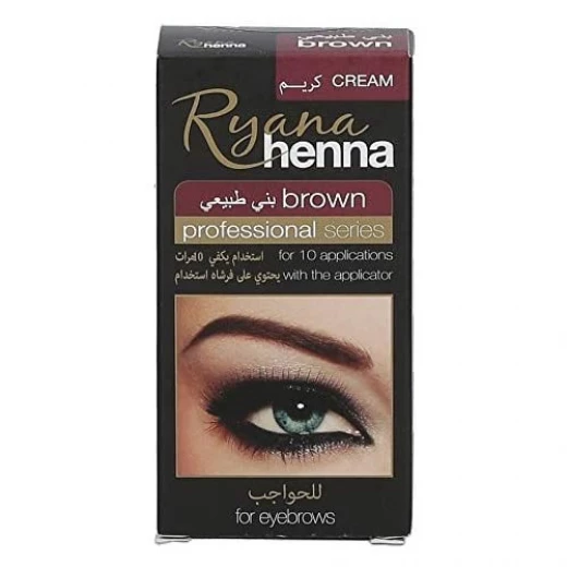 مكياج حواجب ريانا بالحناء بني يدوم طويلاً مظهر طبيعي لجميع ألوان الشعر - Ryana - Image 2