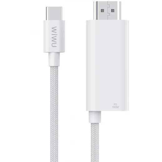 كابل وي وو Type-C إلى HDMI بدقة 4K UHD مع شحن PD - 1.8 متر - وي وُو - Image 4