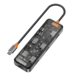 محول وي وو Cyber 8-in-1 USB-C - رمادي | CB008 - محول متعدد المنافذ - وي وُو