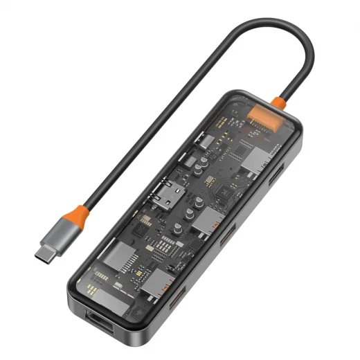 محول وي وو Cyber 8-in-1 USB-C - رمادي | CB008 - محول متعدد المنافذ محول وي وو Cyber 8-in-1 USB-C - رمادي | CB008 - محول متعدد المنافذ