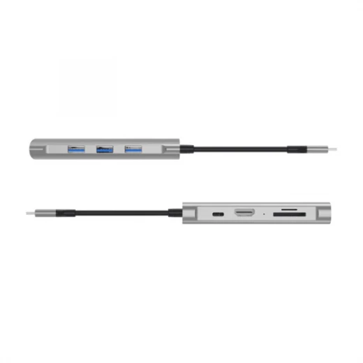 محول وي وو Alpha 7 في 1 USB-C A731HP - رمادي: محول متعدد المنافذ - وي وُو - Image 4