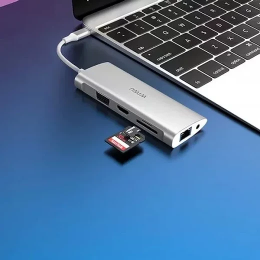 محول وي وو Alpha 11 في 1 USB-C - رمادي - محول متعدد المنافذ - وي وُو - Image 5