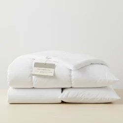 4-Piece Double Duvet Set – Microfiber | 220×230 cm Duvet, 180×200×30 cm Fitted Sheet, 2 Pillowcases