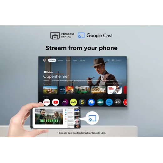 تلفزيون TCL سلسلة P7K ذكي QLED مقاس 55 بوصة – دقة 4K HDR، معدل تحديث 60Hz، نظام Google TV - تي سي ال - Image 15