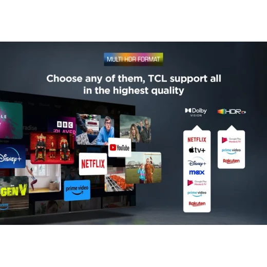 تلفزيون TCL سلسلة P7K ذكي QLED مقاس 55 بوصة – دقة 4K HDR، معدل تحديث 60Hz، نظام Google TV - تي سي ال - Image 9
