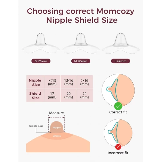 واقي حلمة الأمومة من موم كوزي بتصميم أزهار مقاس 24 مم للأمهات المرضعات - خالٍ من BPA/BPS - موم كوزي - Image 6
