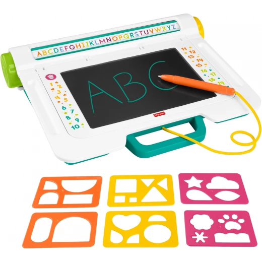 Fisher Price Learn & Doodle Desk: Mess Free LCD Writing Tablet for Kids Ages 3+ Portable Creative Play Fisher Price Learn & Doodle Desk: Mess Free LCD Writing Tablet for Kids Ages 3+ Portable Creative Play