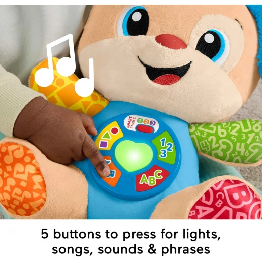 FisherPrice Smart Stages Puppy Musical Plush Toy for Babies 6+ Months Interactive Learning Toy - Fisher-Price - Image 4