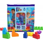 MEGA BLOKS First Builders™ Big Building Bag, Blue Edition, 80-Piece Toddler Building Set, DCH63, by Mattel - Mega Bloks