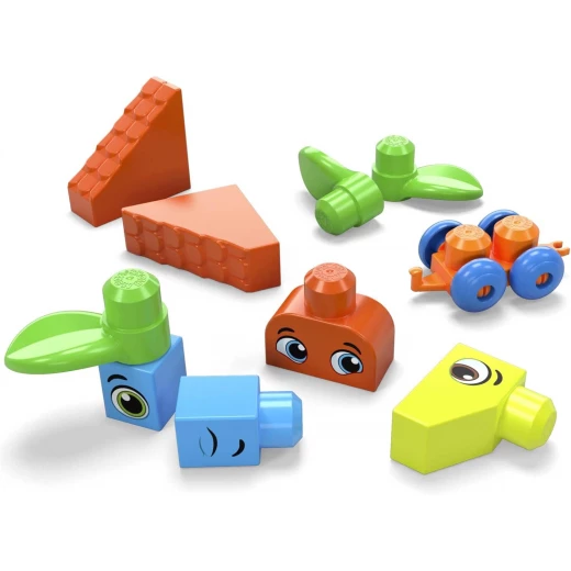 MEGA BLOKS First Builders Toddler Blocks Toys Set, Bigger Building Bag with 150 Pieces and Storage, Creative Open-Ended Play, Blue, Ages 1+ Years - Mega Bloks - Image 5