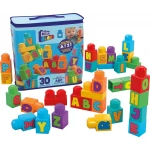 MEGA BLOKS - HRR60 - Learn the Alphabet - Building Block Set, 30 Pieces, Toy for Baby and Child 1-5 Years Old Mattel - Mega Bloks