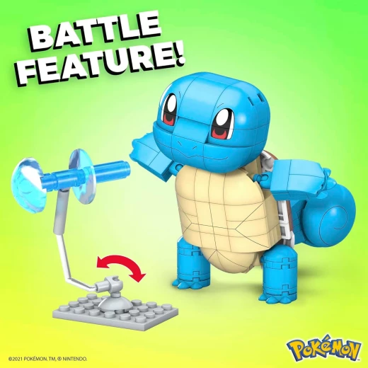 MEGA Construx Pokémon Build & Show Squirtle,199-Piece Building Set with Poseable Figure & Water-Type Effects, GYH00, Mattel - Mega Construx - Image 4