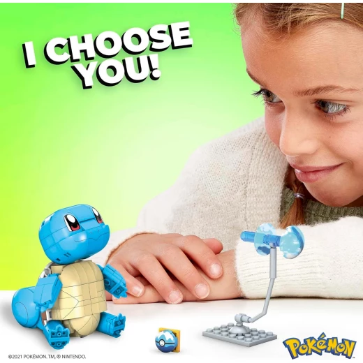 MEGA Construx Pokémon Build & Show Squirtle,199-Piece Building Set with Poseable Figure & Water-Type Effects, GYH00, Mattel - Mega Construx - Image 7
