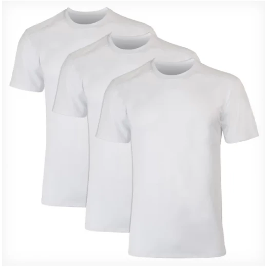 Hanes Moves Ultimate Men's Breathable Mesh Crewneck T-Shirt, X-Temp, White, 3-Pack Hanes Moves Ultimate Men's Breathable Mesh Crewneck T-Shirt, X-Temp, White, 3-Pack