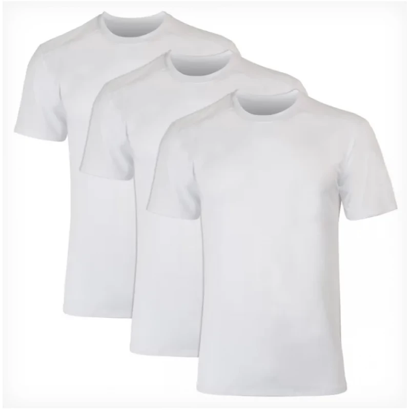Hanes Moves Ultimate Men's Breathable Mesh Crewneck T-Shirt, X-Temp, White, 3-Pack - Hanes