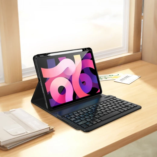 وي وو MK-006 مجموعة فاخرة 3 في 1, لوحة مفاتيح + غطاء حماية + قلم, متوافقة مع iPad Pro 13 بوصة (2024), لوحة مفاتيح بتخطيط عربي وإنجليزي - وي وُو - Image 2