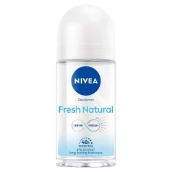 Nivea Roll-On Deodorant for Women 50ml, Fresh Nature Scent, 48h Sweat & Odor Protection, Gentle on Skin, Long-Lasting Freshness with Natural Fragrance