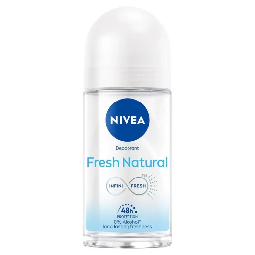 Nivea Roll-On Deodorant for Women 50ml, Fresh Nature Scent, 48h Sweat & Odor Protection, Gentle on Skin, Long-Lasting Freshness with Natural Fragrance Nivea Roll-On Deodorant for Women 50ml, Fresh Nature Scent, 48h Sweat & Odor Protection, Gentle on Skin, Long-Lasting Freshness with Natural Fragrance