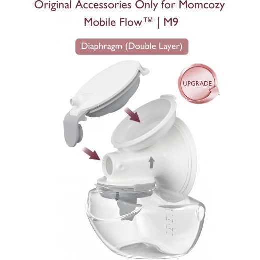 Momcozy M9 Diaphragm Replacement Parts (2 Pack), BPA-Free Silicone Accessories for Safe, Hygienic & Efficient Breast Pumping - Momcozy - Image 3