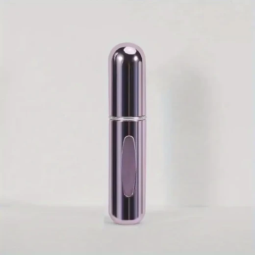 بخاخ عطر قابل لإعادة الملء – 5 مل، تصميم مدمج وسهل الحمل، مناسب للسفر، تعبئة سريعة وآمنة، يحافظ على رائحة العطر المفضلة اللون البنفسجي بخاخ عطر قابل لإعادة الملء – 5 مل، تصميم مدمج وسهل الحمل، مناسب للسفر، تعبئة سريعة وآمنة، يحافظ على رائحة العطر المفضلة اللون البنفسجي
