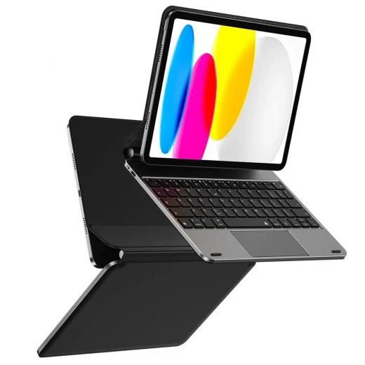 لوحة مفاتيح وي وو Magic طراز MK003 (إصدار 2024) لأجهزة iPad Air مقاس 11/10.9 بوصة ومتوافقة مع 11 بوصة | تخطيط عربي وإنجليزي | تصميم 3 في 1 يضم لوحة لمس وحافظة مغناطيسية وحماية كاملة للأمام والخلف لوحة مفاتيح وي وو Magic طراز MK003 (إصدار 2024) لأجهزة iPad Air مقاس 11/10.9 بوصة ومتوافقة مع 11 بوصة | تخطيط عربي وإنجليزي | تصميم 3 في 1 يضم لوحة لمس وحافظة مغناطيسية وحماية كاملة للأمام والخلف