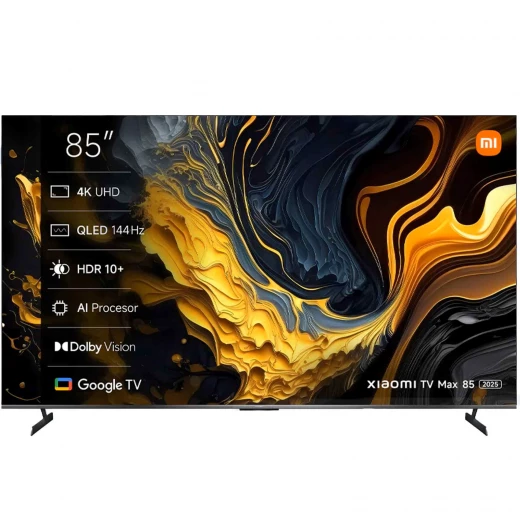 تلفزيون شاومي 85 بوصة بدقة 4K بتقنية QLED ونظام تشغيل جوجل تي في ماكس، معدل تحديث 144 هرتز، مساعد جوجل مدمج، تلفزيون ذكي مع خدمة تركيب مجانية تلفزيون شاومي 85 بوصة بدقة 4K بتقنية QLED ونظام تشغيل جوجل تي في ماكس، معدل تحديث 144 هرتز، مساعد جوجل مدمج، تلفزيون ذكي مع خدمة تركيب مجانية