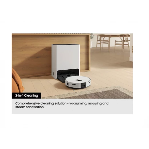Samsung Bespoke AI Jet Bot Combo Robot Vacuum Cleaner with Steam Plus, Satin Grey - Samsung - Image 16