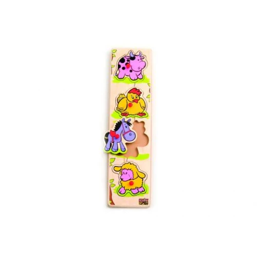 Edu Fun At The Farm Inset Strip Puzzle Wooden Educational Toy for Kids Edu Fun At The Farm Inset Strip Puzzle Wooden Educational Toy for Kids