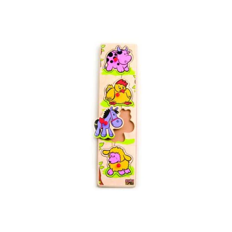 Edu Fun At The Farm Inset Strip Puzzle Wooden Educational Toy for Kids - Edu Fun