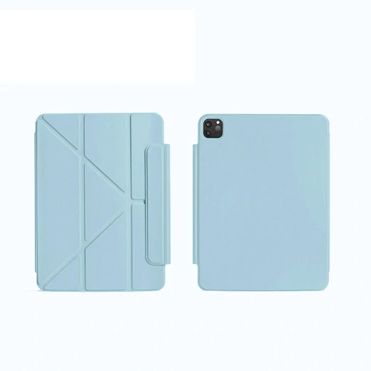 حافظة وي وو Smart Folio لجهاز iPad Air 2024 مقاس 11 بوصة / 10.9 و11 بوصة يونيفرسال – غطاء مغناطيسي بقاعدة قابلة للطي، نحيفة وخفيفة الوزن، باللون الأزرق (Wi-004) - وي وُو - Image 2