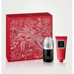 مجموعة هدايا كارتييه باشا إديشن نوار للرجال عطر 100 مل + جل استحمام