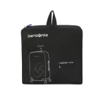 Samsonite Foldable Luggage Cover L Black Travel Accessory Protects Suitcases from Scratches and Dust Durable Design for Frequent Flyers Fits Most Standard Luggage Sizes - Samsonite