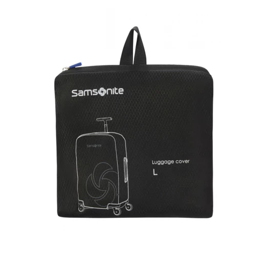Samsonite Foldable Luggage Cover L Black Travel Accessory Protects Suitcases from Scratches and Dust Durable Design for Frequent Flyers Fits Most Standard Luggage Sizes Samsonite Foldable Luggage Cover L Black Travel Accessory Protects Suitcases from Scratches and Dust Durable Design for Frequent Flyers Fits Most Standard Luggage Sizes