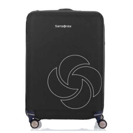 Samsonite Foldable Luggage Cover L Black Travel Accessory Protects Suitcases from Scratches and Dust Durable Design for Frequent Flyers Fits Most Standard Luggage Sizes - Samsonite - Image 4