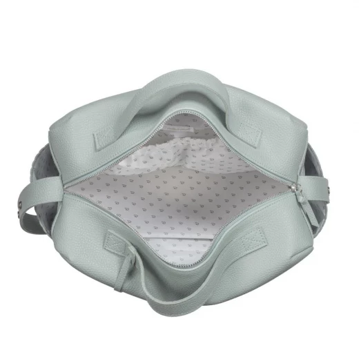 Pasito a Pasito Icon Green Diaper Bag: Stylish and Functional Baby Bag with 6 Internal Pockets, 37x25x15cm, Includes Changing Mat and Bottle Holder, Perfect for Parents On The Go - Pasito a Pasito - Image 4