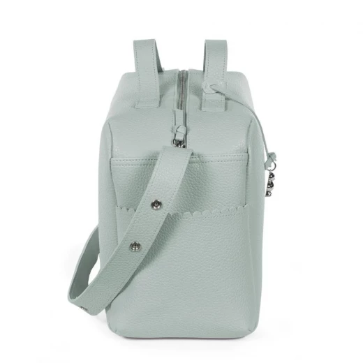 Pasito a Pasito Icon Green Diaper Bag: Stylish and Functional Baby Bag with 6 Internal Pockets, 37x25x15cm, Includes Changing Mat and Bottle Holder, Perfect for Parents On The Go - Pasito a Pasito - Image 6