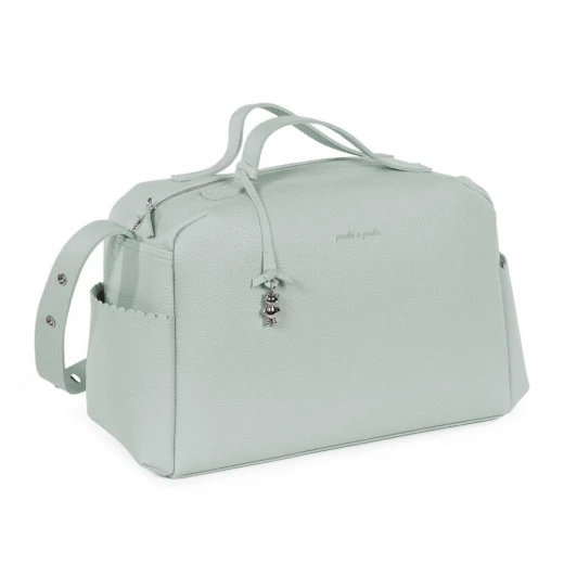Pasito a Pasito Icon Green Diaper Bag: Stylish and Functional Baby Bag with 6 Internal Pockets, 37x25x15cm, Includes Changing Mat and Bottle Holder, Perfect for Parents On The Go - Pasito a Pasito - Image 8